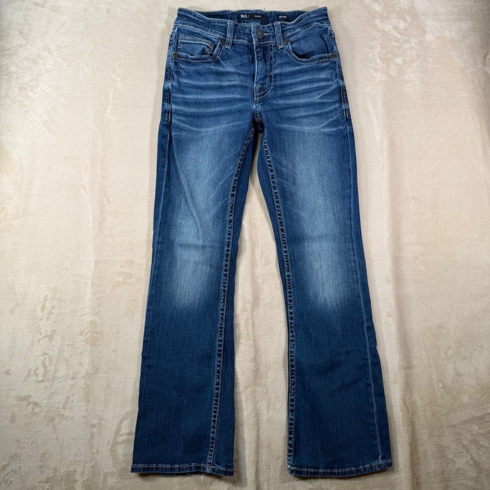 BKE Fulton Bootcut Jeans Mens Size‎ 28x30 Medium Wash Stretch Blue Denim